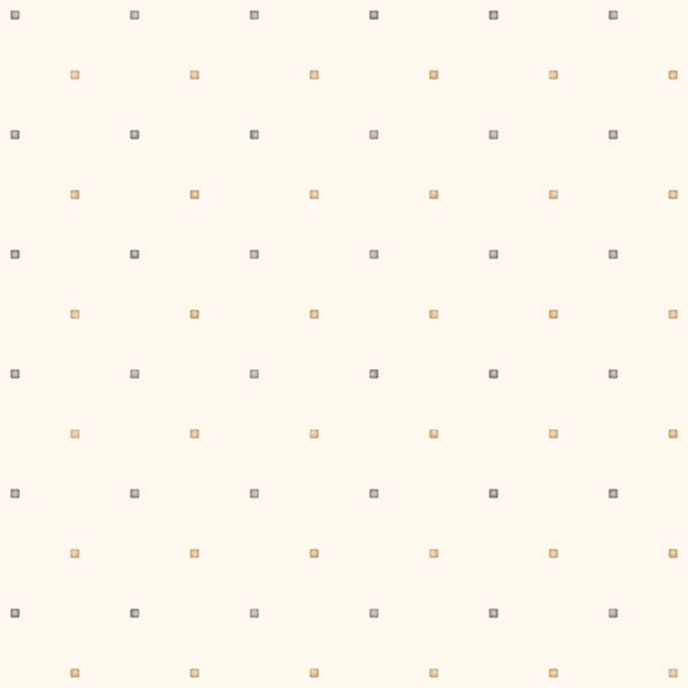 Patton Wallcoverings FW36851 Fresh Watercolors Square Pegs Wallpaper in Cream & Browns 